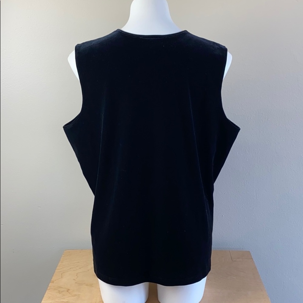 Velvet Rhinestone Tank Top - Picture 6 of 12